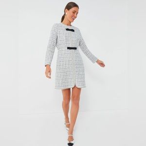 Ivory Bow Tweed Brigitta Dress sold out at tnuck and is amazing!